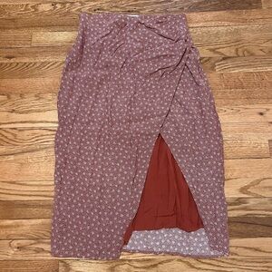 Abercrombie & Fitch Asymmetrical Floral Skirt